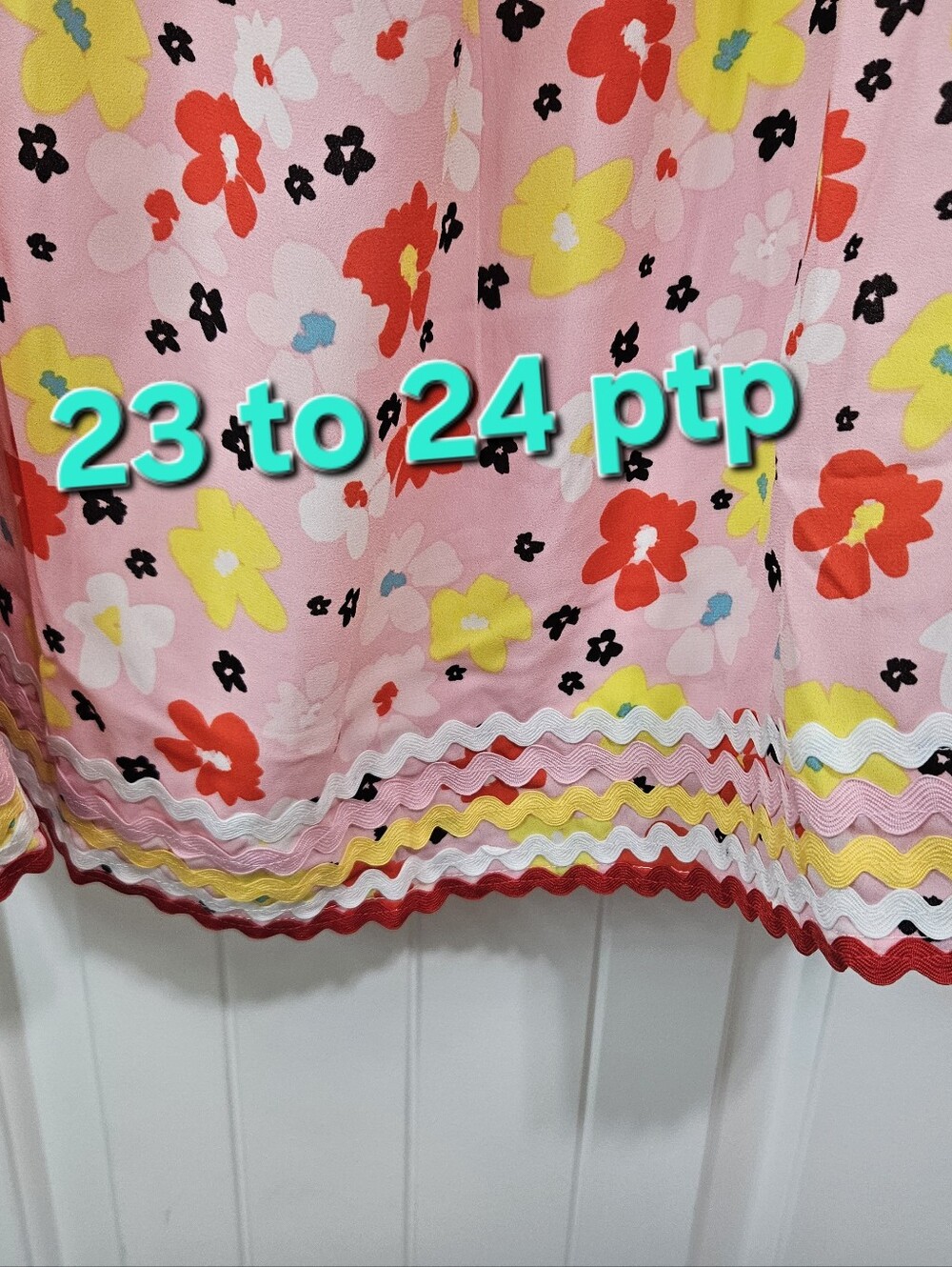 Pink Floral Ruffle Shoulder Sundress - Picture 3 of 14